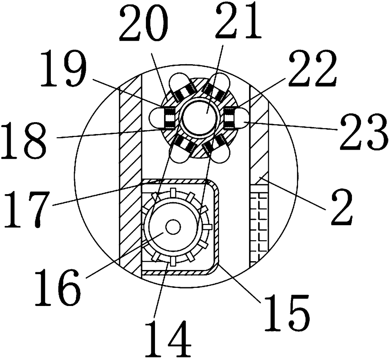 Centrifugal cyclic purification method for sewage