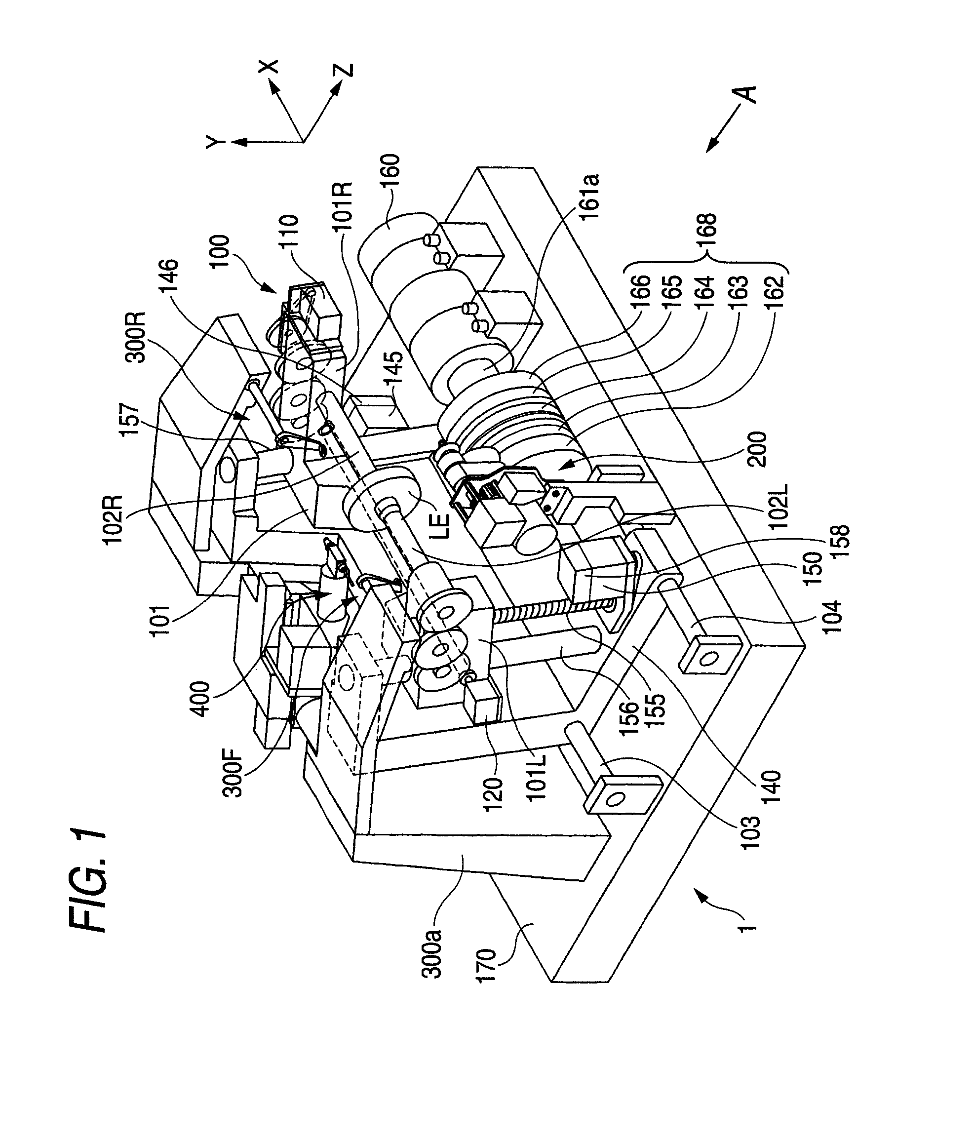 Eyeglass lens processing apparatus