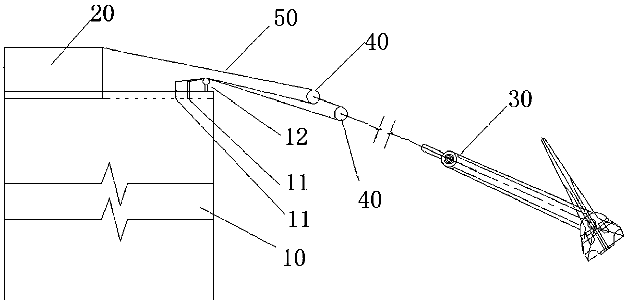 Ultralarge-diameter single pile foundation level static load device and test method