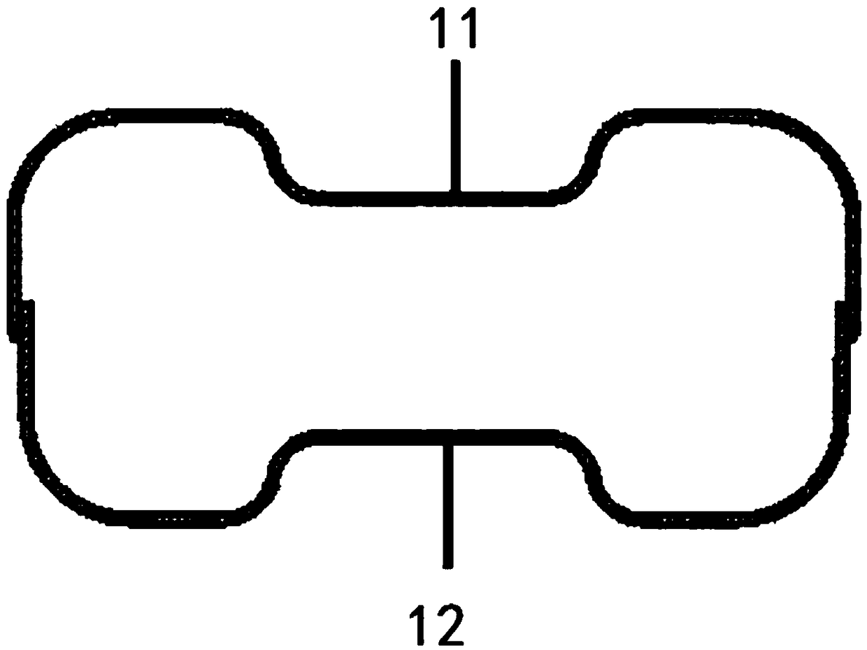 Welding support base for automobile torsion cross beam