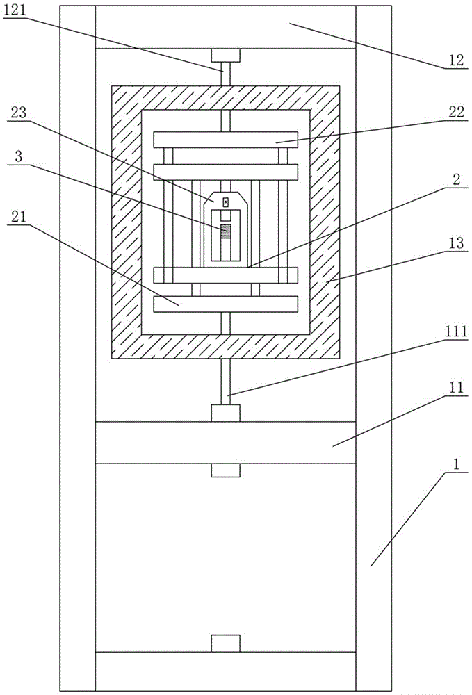 Compression stress relaxation test apparatus for rubber test specimens