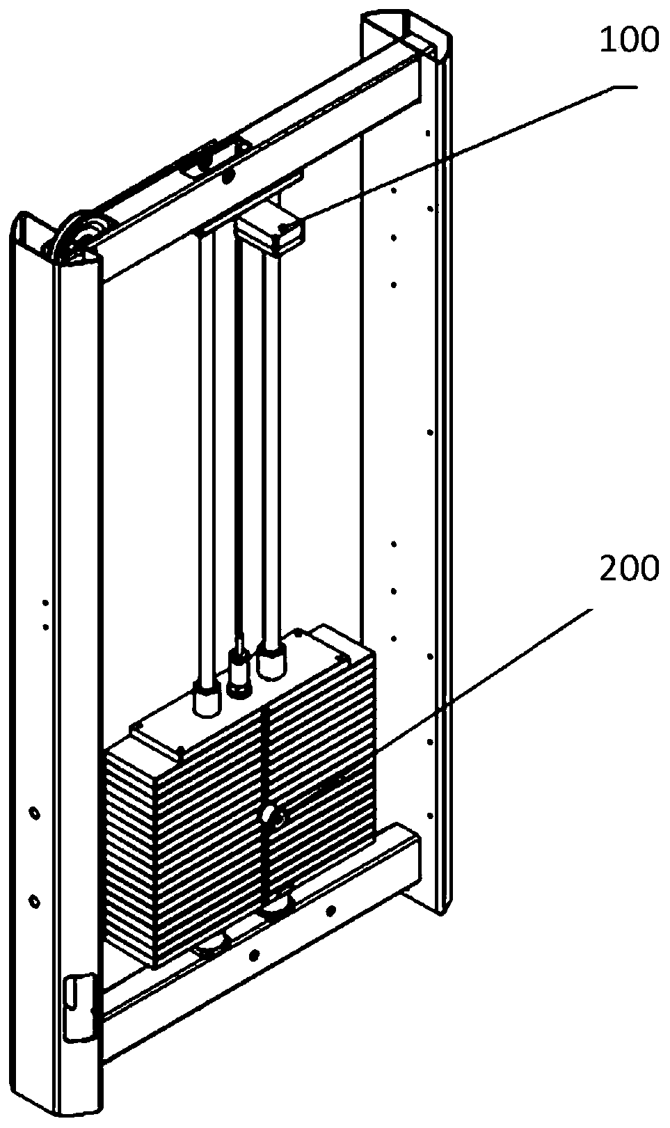 Fitness facility exercise data acquisition system based on distance measurement technology