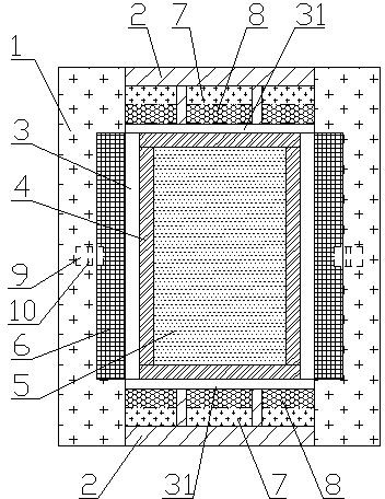 Sloping diamond synthesis block