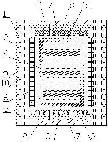 Sloping diamond synthesis block