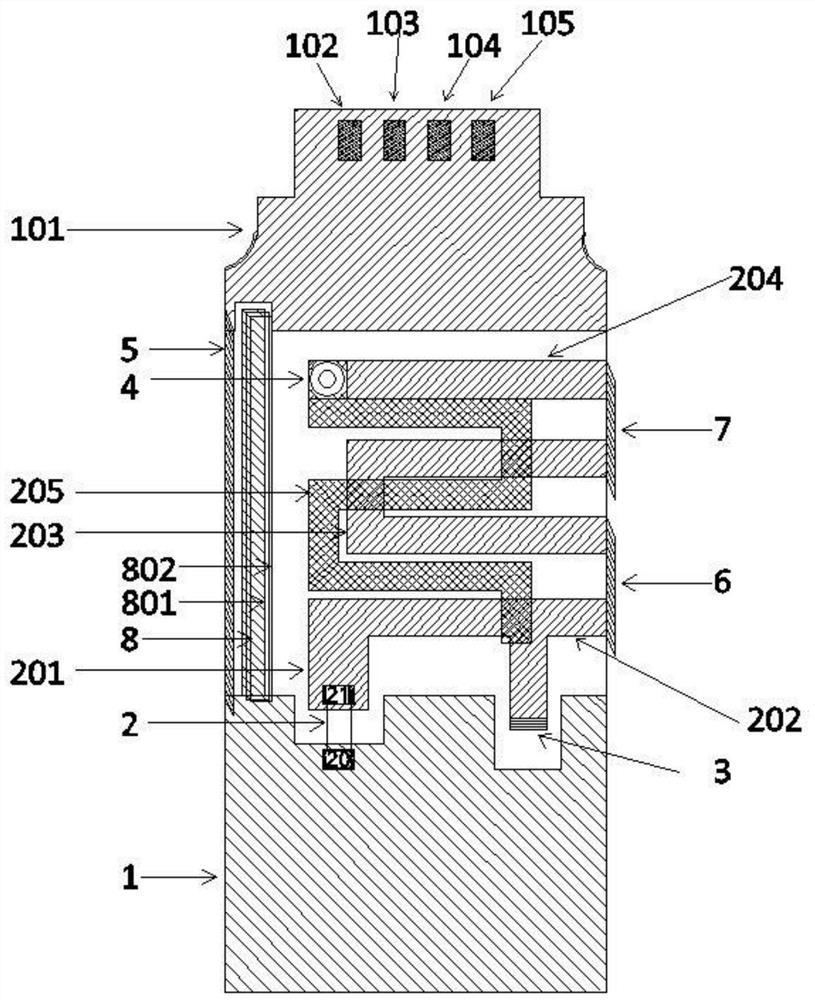 Bluetooth antenna device with three-dimensional structure and Bluetooth equipment