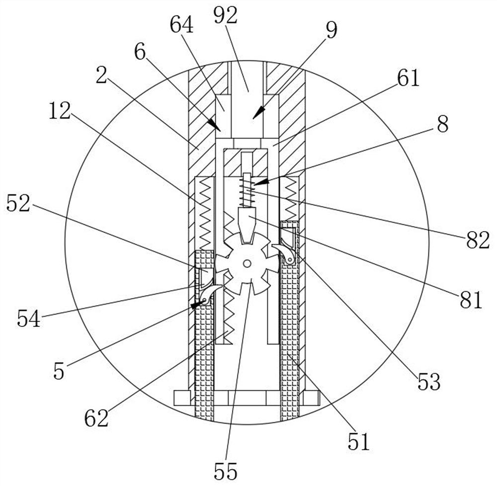 Electric power safety object connection ground wire clamping device