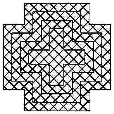 Mask group suitable for multi-overlay multi-time sequence photoetching pattern and fabrication method of mask group