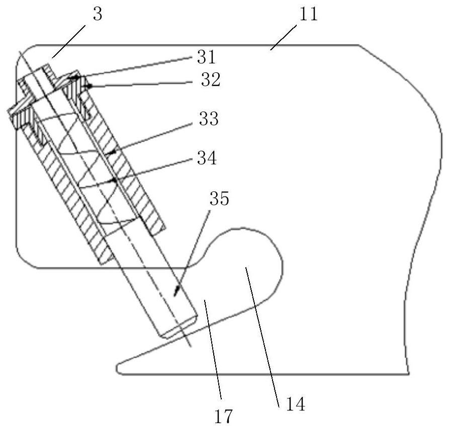 Fastener for deep well pump and lifting device including same