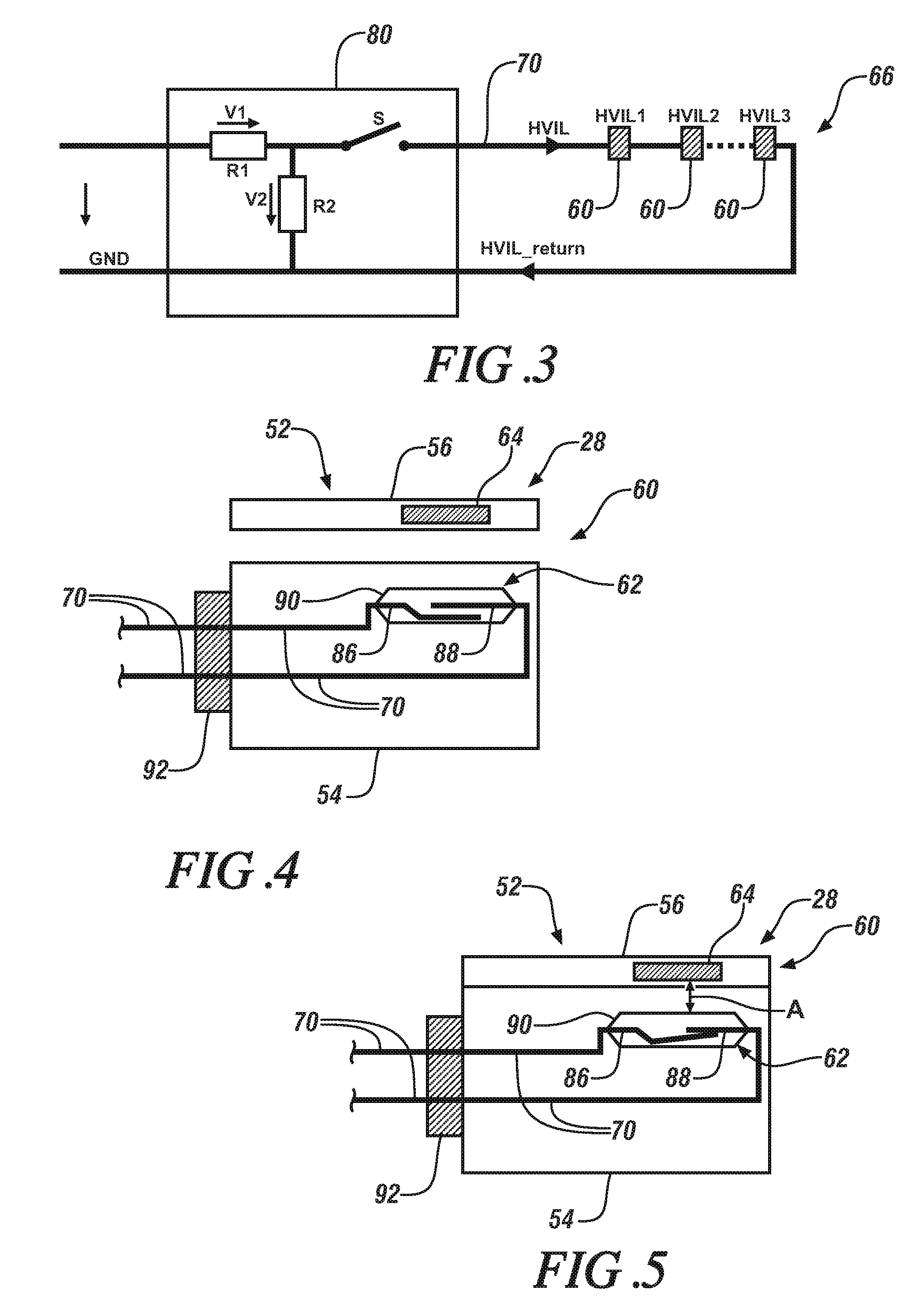 High-voltage interlock loop (“HVIL”) switch having a reed relay