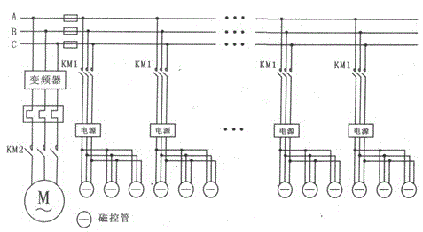 Tunnel type microwave generation magnetron automatic control drying device and method of agricultural products