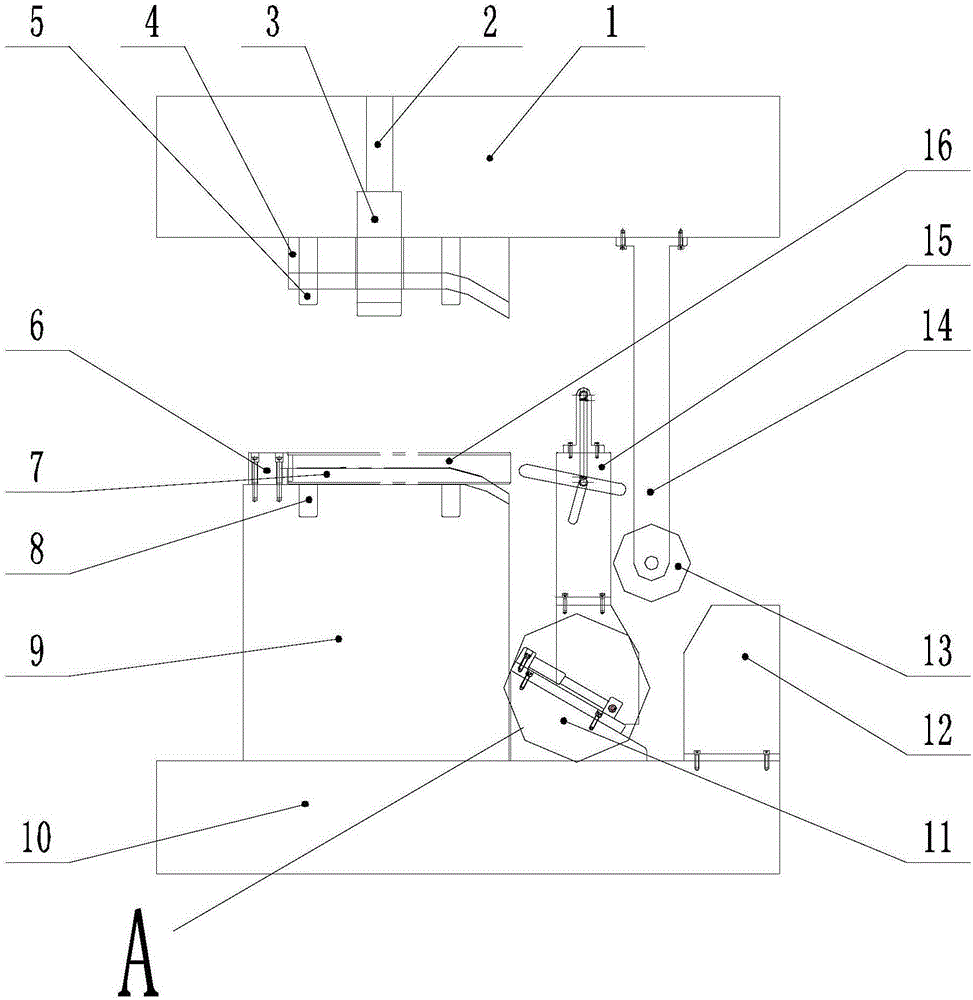 Flat bending mold of round pipe