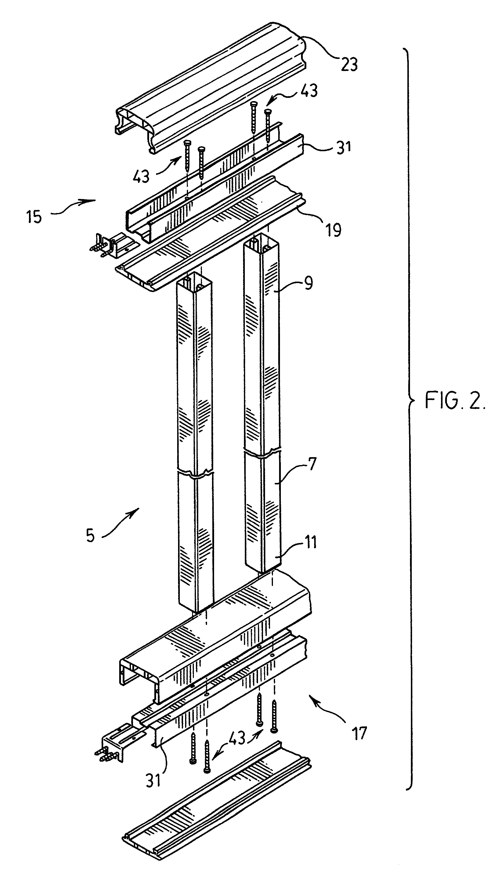 Plastic deck railing