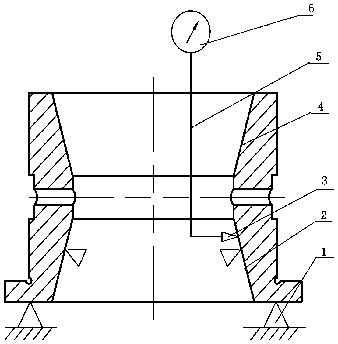 Double-row tapered roller bearing outer ring and double-raceway integrated sample ring