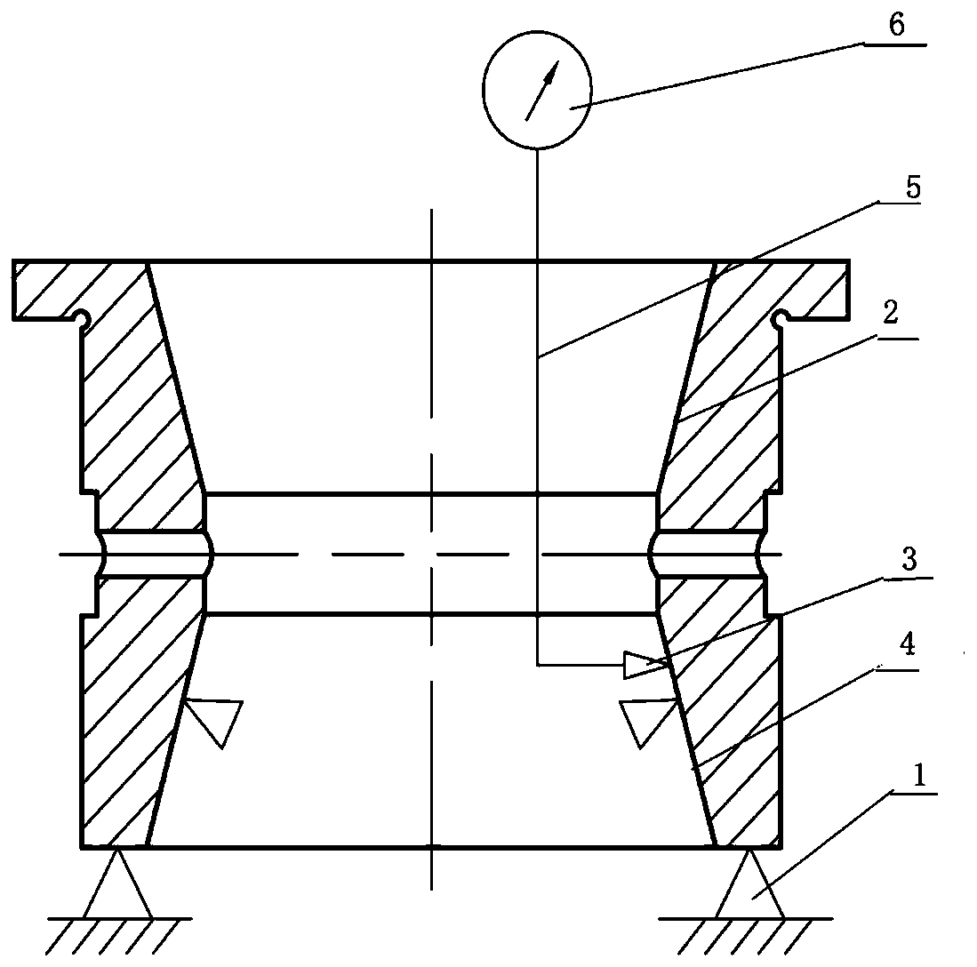 Double-row tapered roller bearing outer ring and double-raceway integrated sample ring