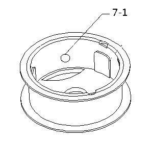 Volute energy storage pushing trolley with braking device