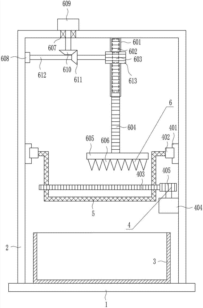 Waste material treatment device for culture media