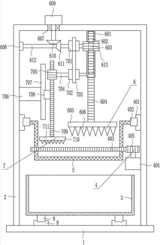 Waste material treatment device for culture media