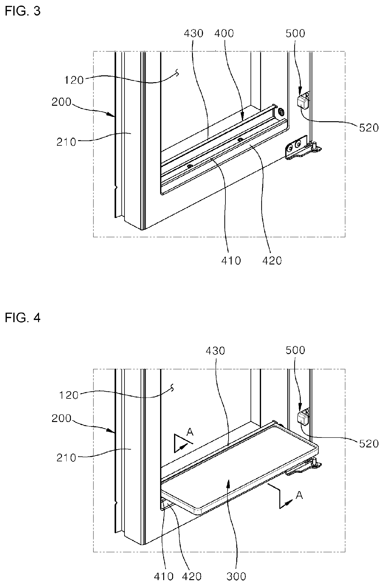 Refrigerator and folding guide device provided therein