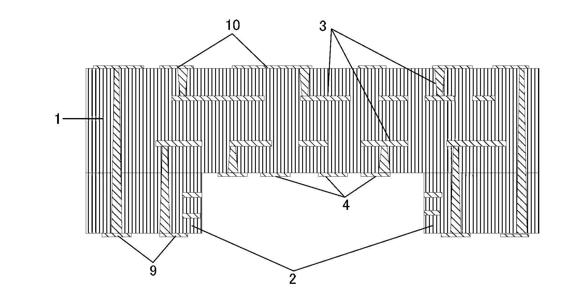 Base plate for stacked packaging