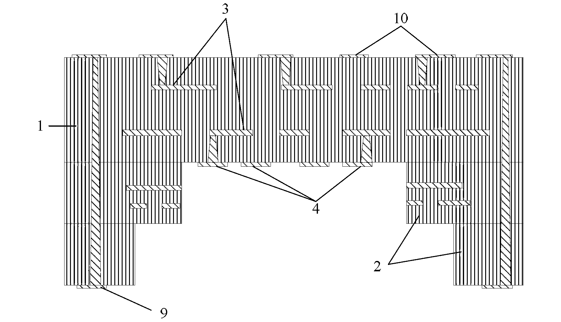 Base plate for stacked packaging