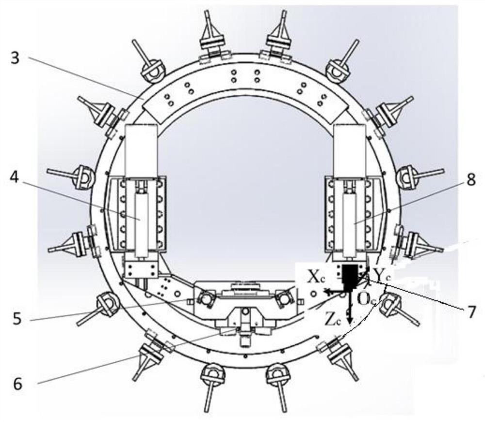 Automatic shield segment assembling method based on machine vision