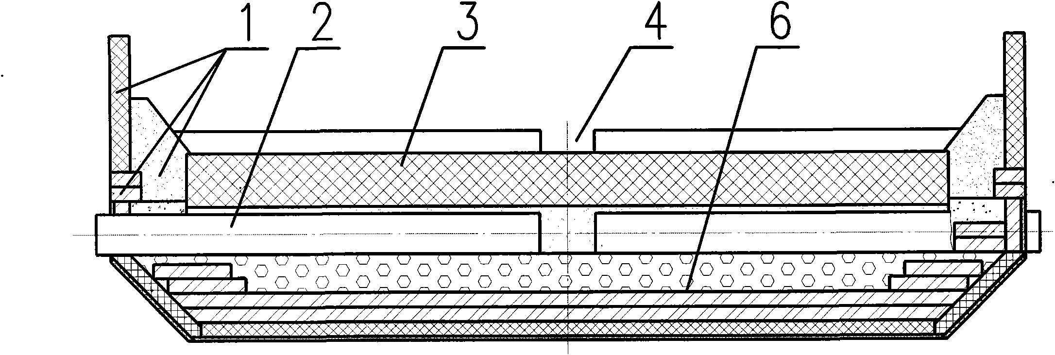 Cathode carbon block structure