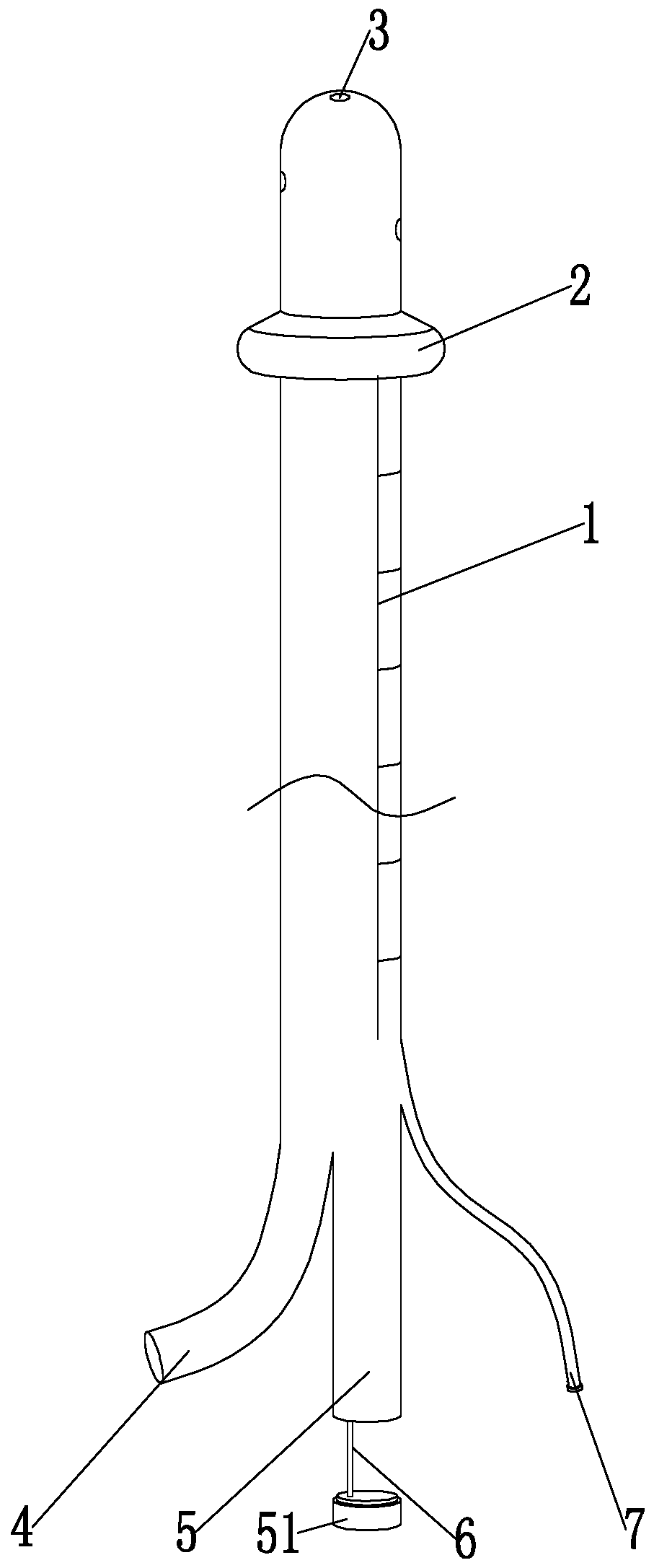 Rectal lavage defecation device