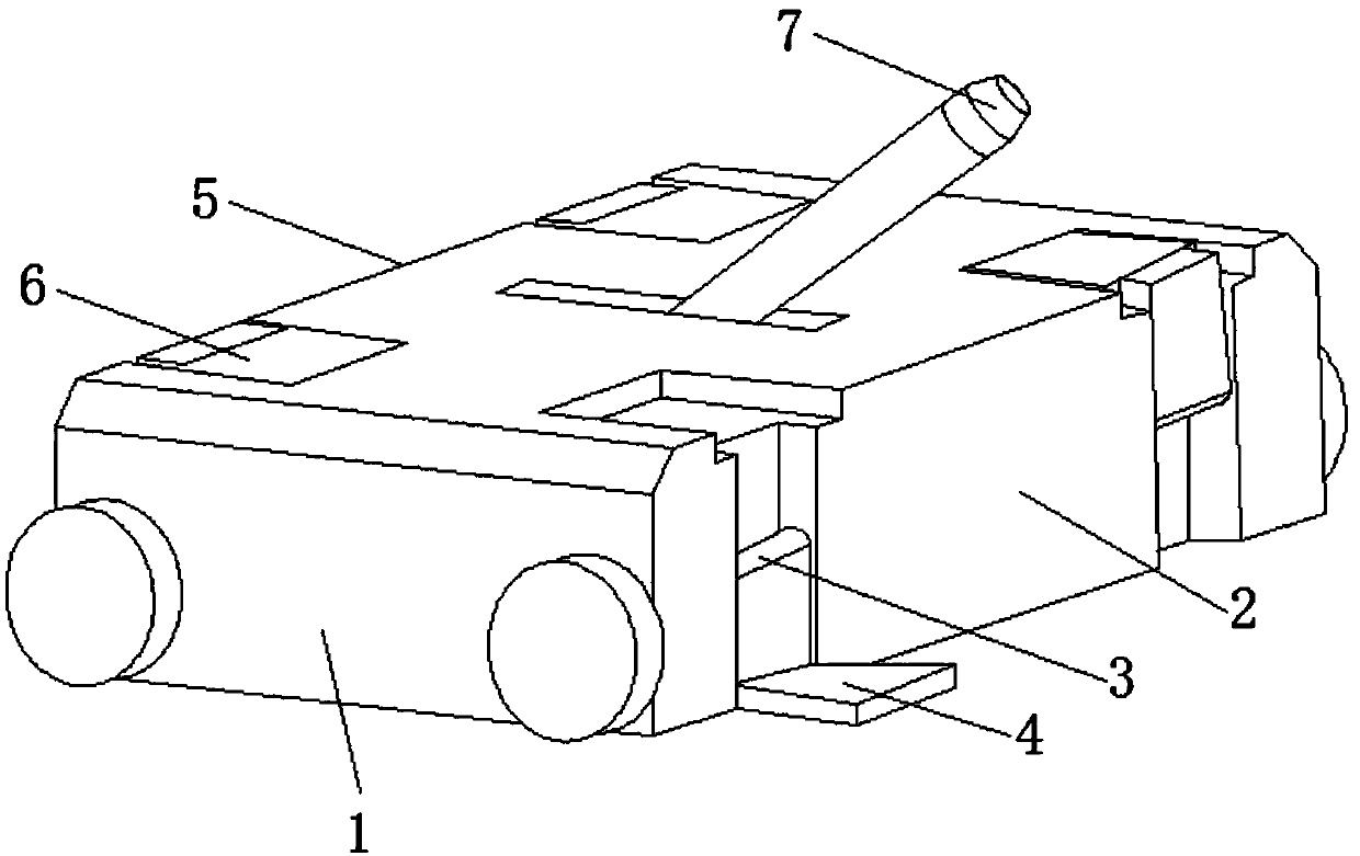 Weight supporting device of fire-fighting robot