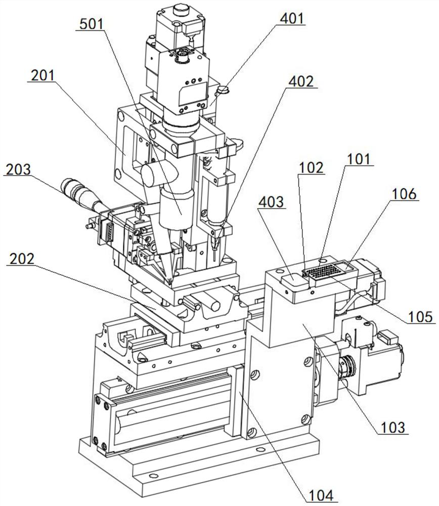 Micro-lens automatic coupling packaging equipment