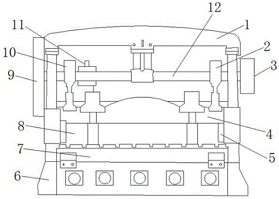 Transmission type plate shearing machine