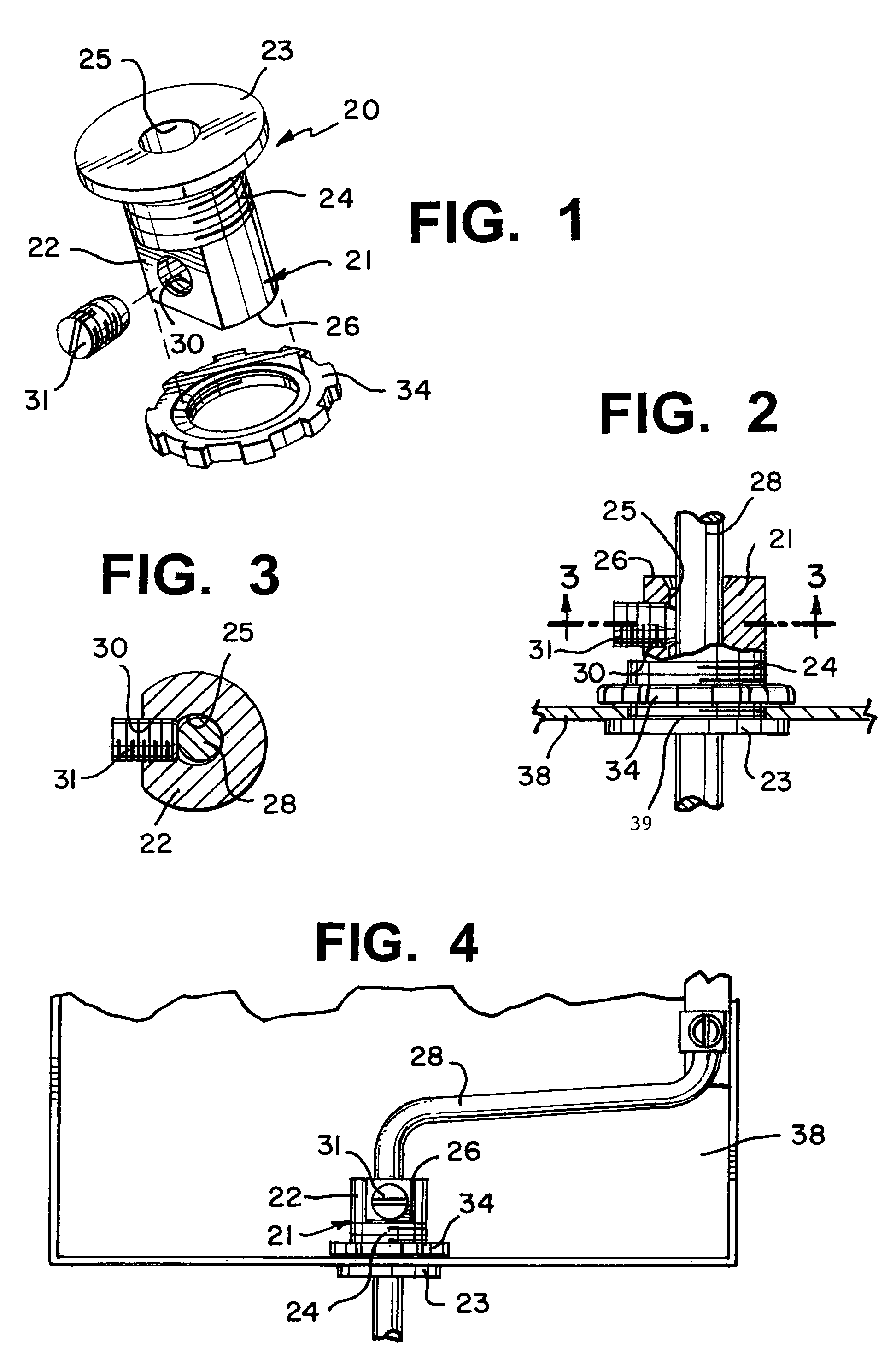 Bonding and grounding clamp/connector for electrode conductors