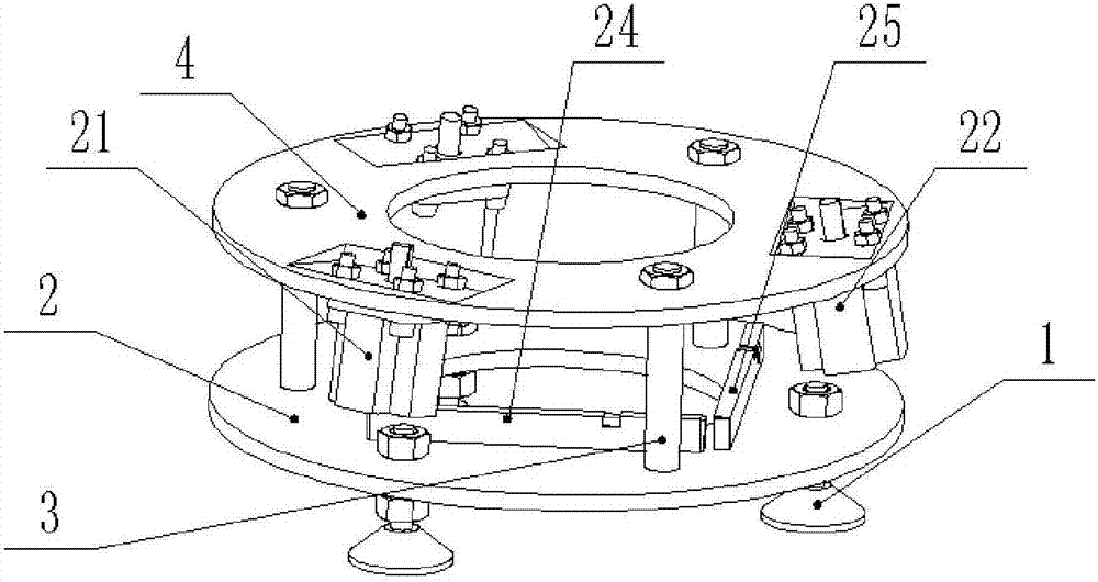 High-precision angle automatic adjusting platform