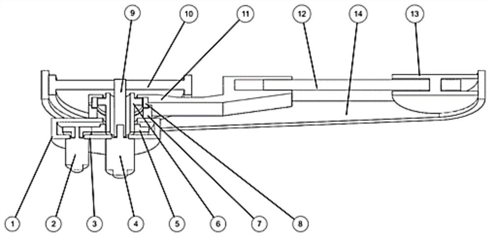 Swing arm track driving device of mobile robot