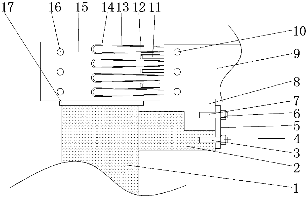 A precast concrete beam with high-strength joints