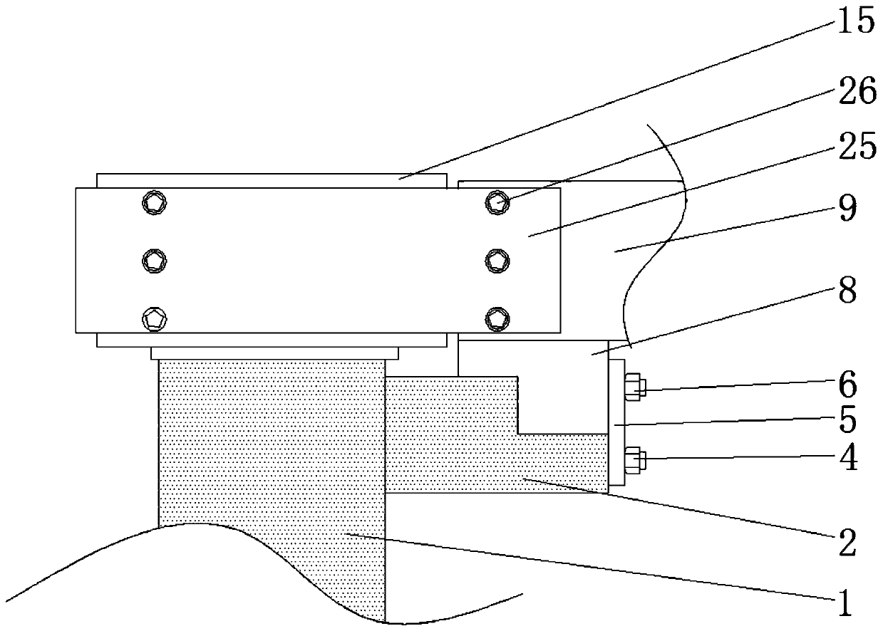 A precast concrete beam with high-strength joints