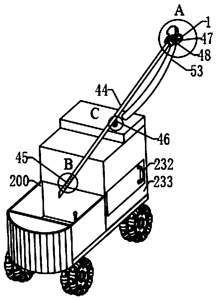 Surging saccharification self-beating full-separation picking car for cherokee rose fruits