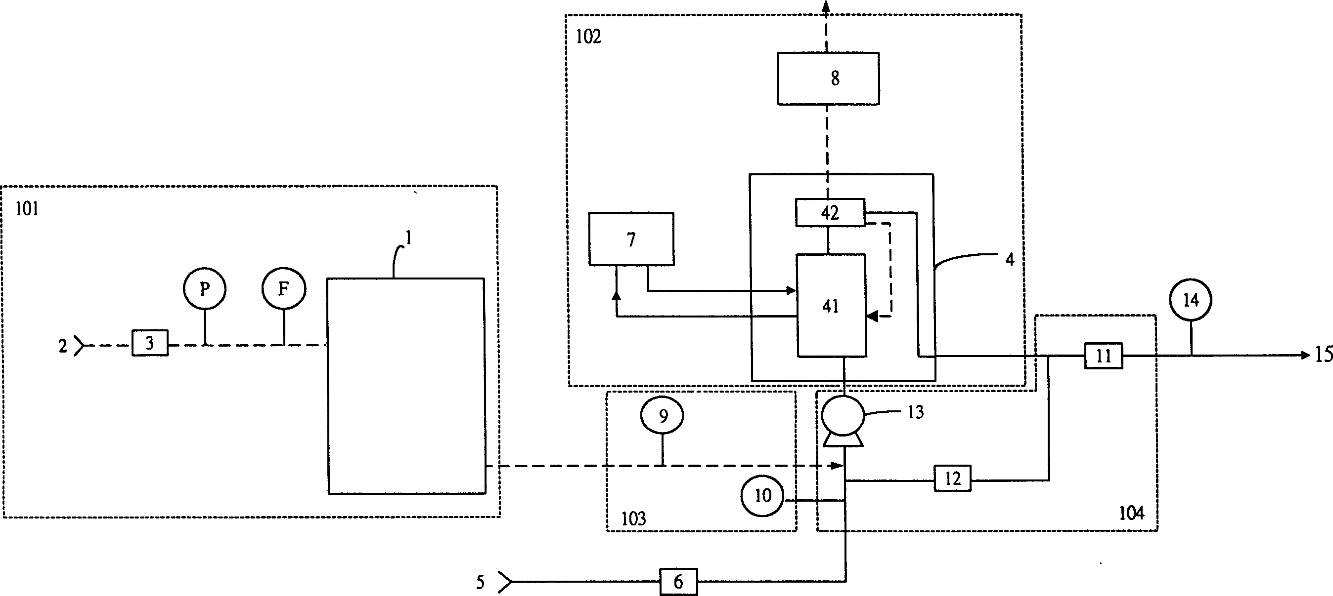 Chemical mechanism control type high concentration ozone/reaction liquid producing system and method