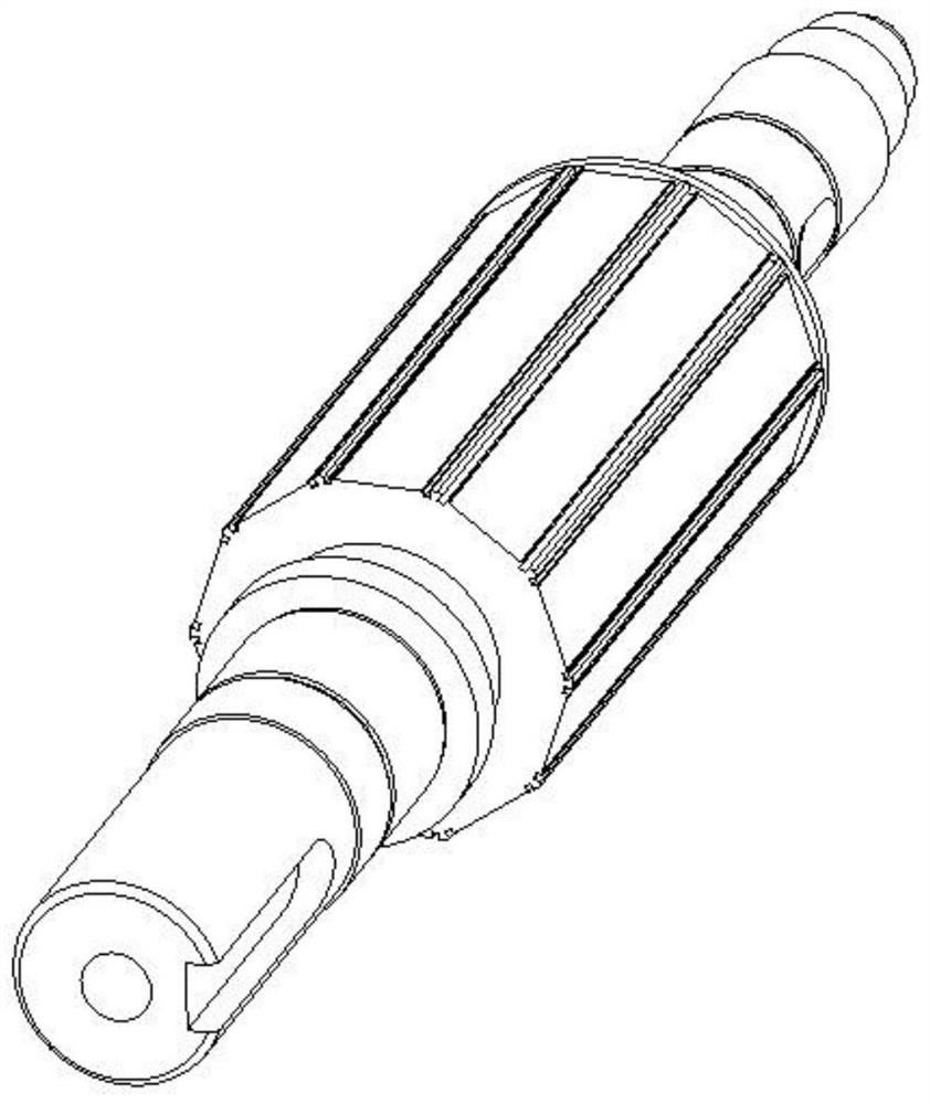 Adhesive bonding structure and bonding method of motor surface-mounted magnetic steel and rotor