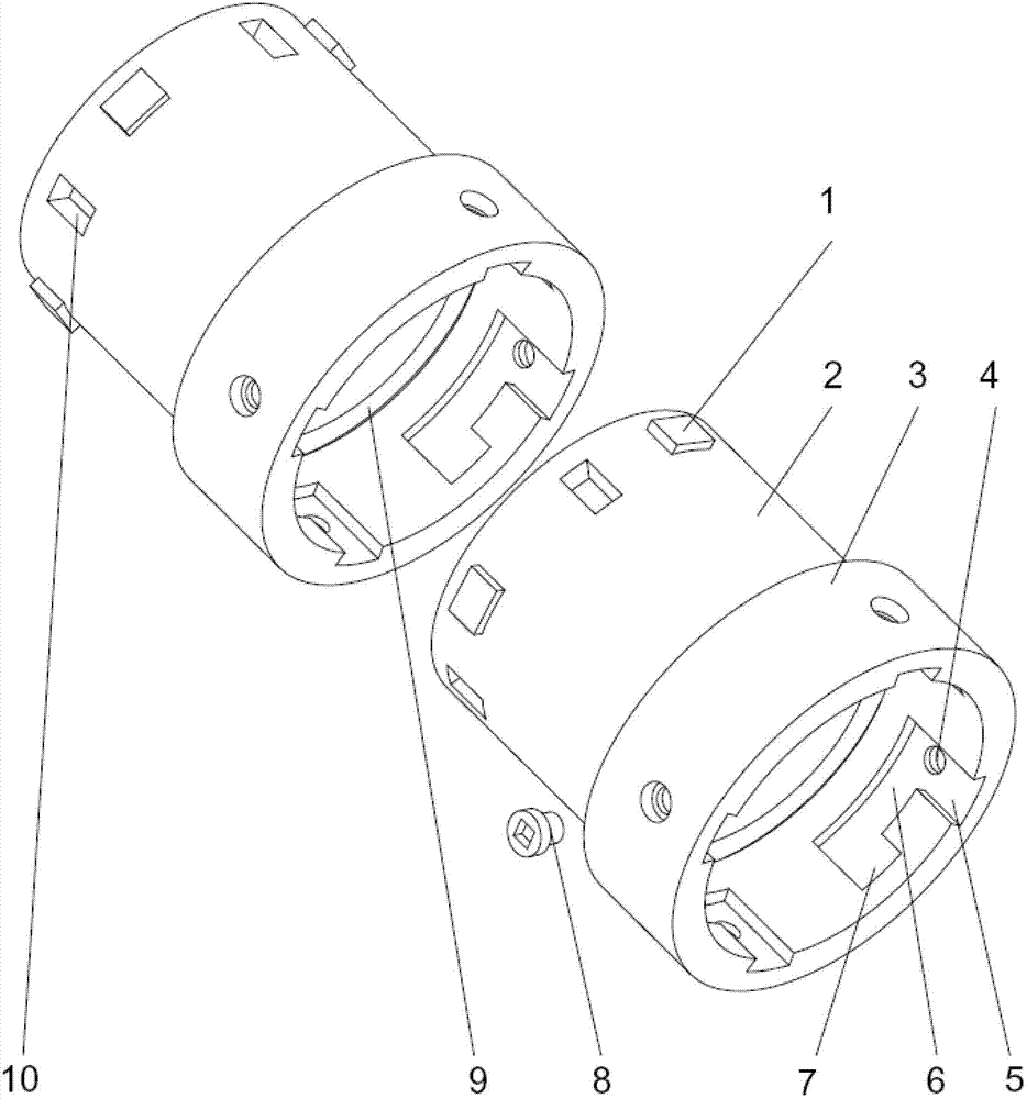 Casing body connection device for bored pile