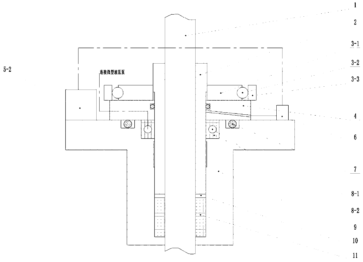 Stem seal automatic monitoring compensation and emergency device