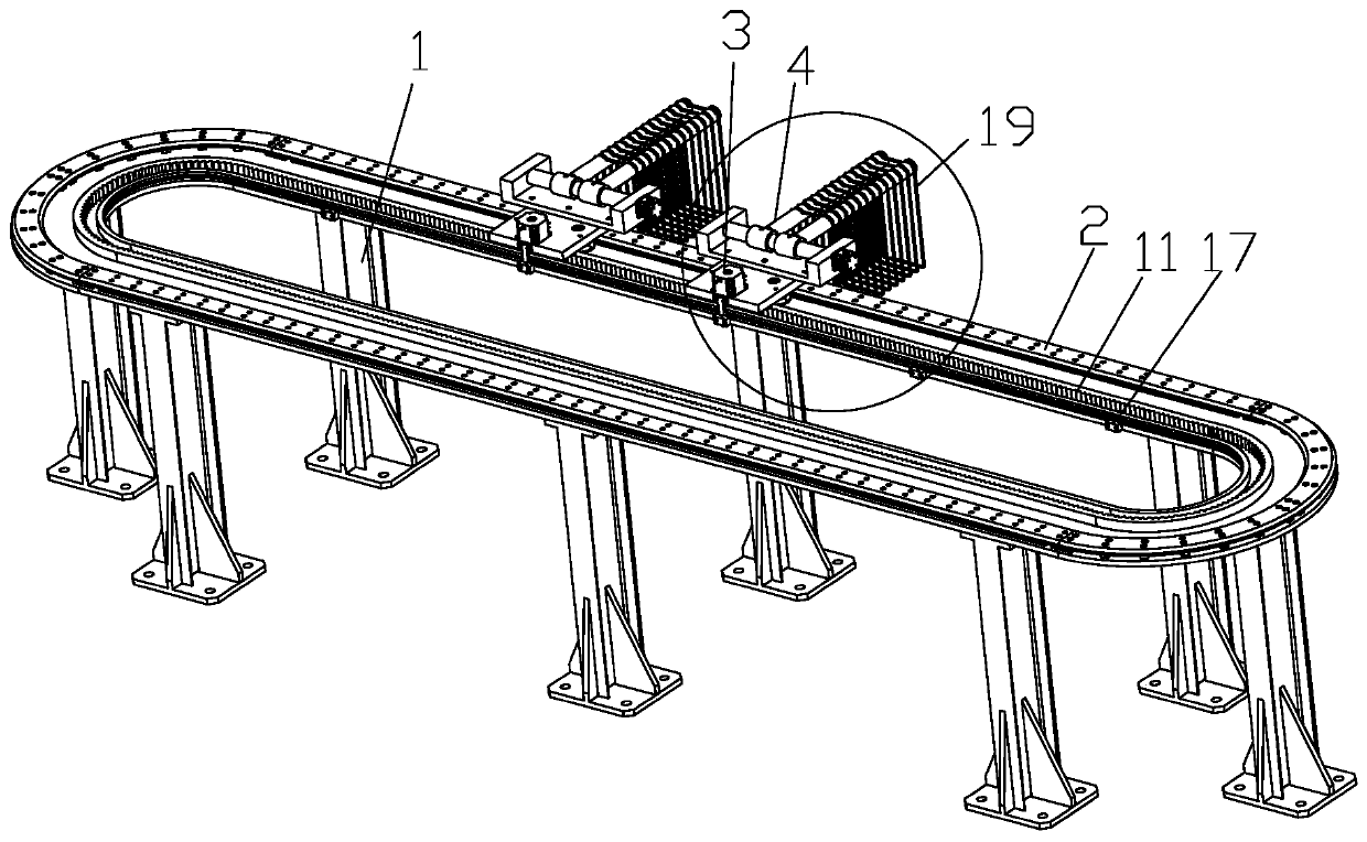 Stirrup automatic conveying device for reinforcement cage welding