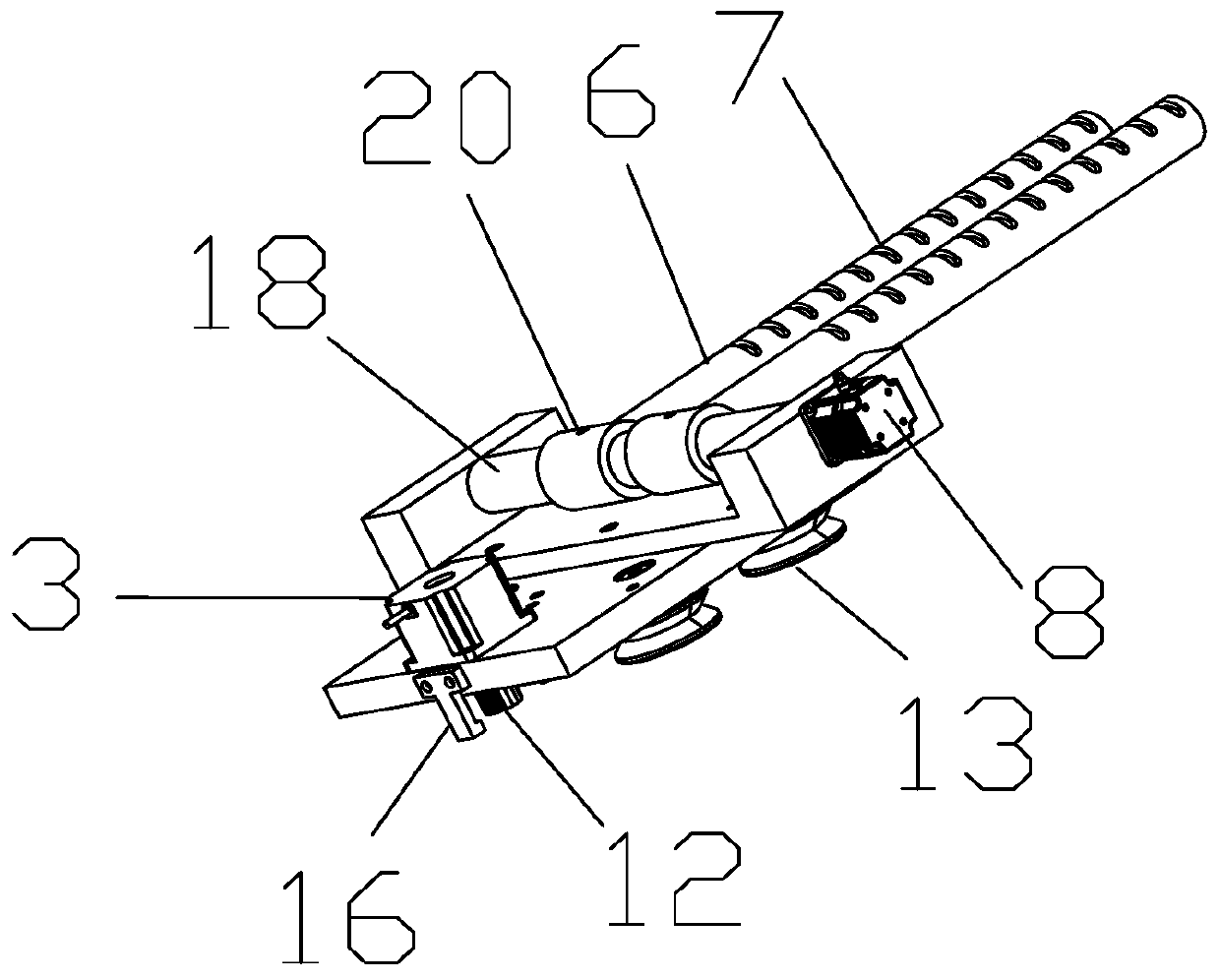 Stirrup automatic conveying device for reinforcement cage welding