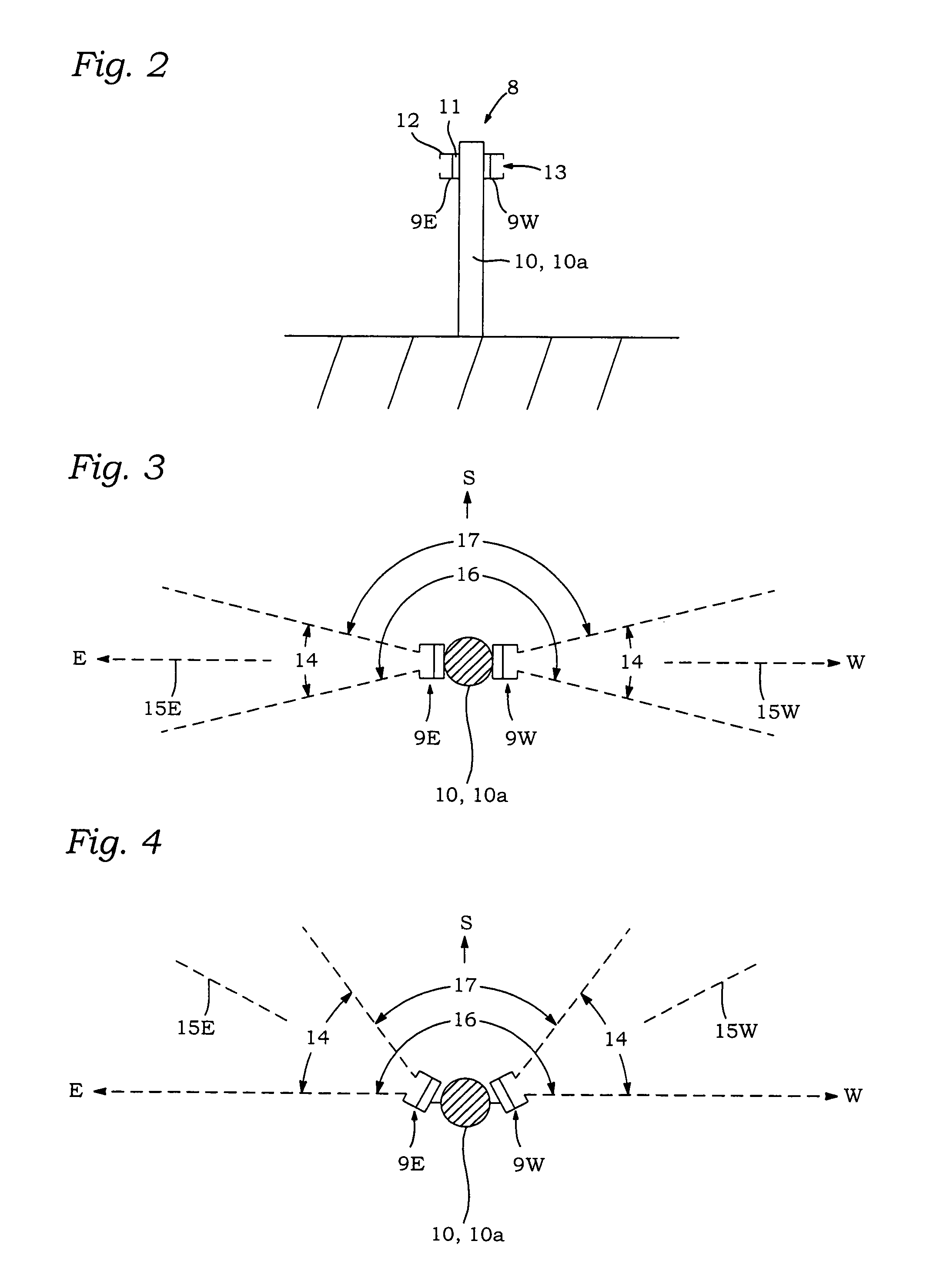 Shadow control of wind turbines