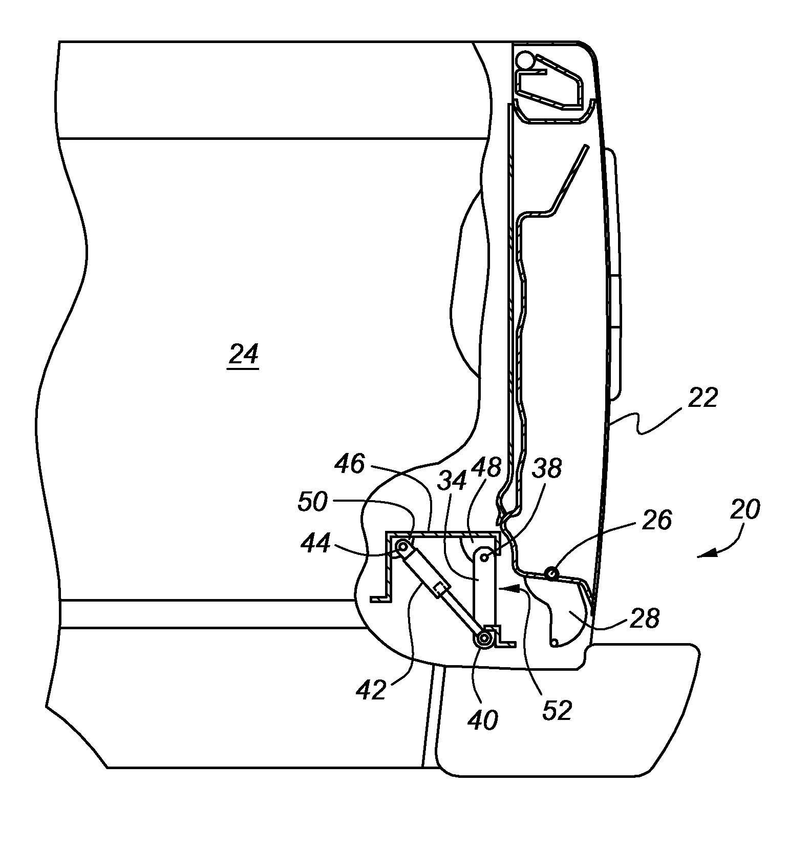 Vehicle tailgate movement assist mechanism using cam