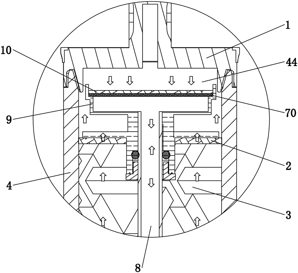 Active carbon filter core