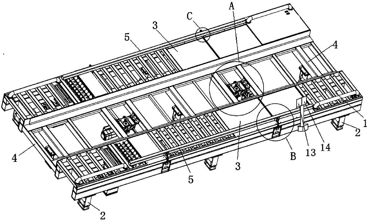 Parking room platform for three-dimensional garage