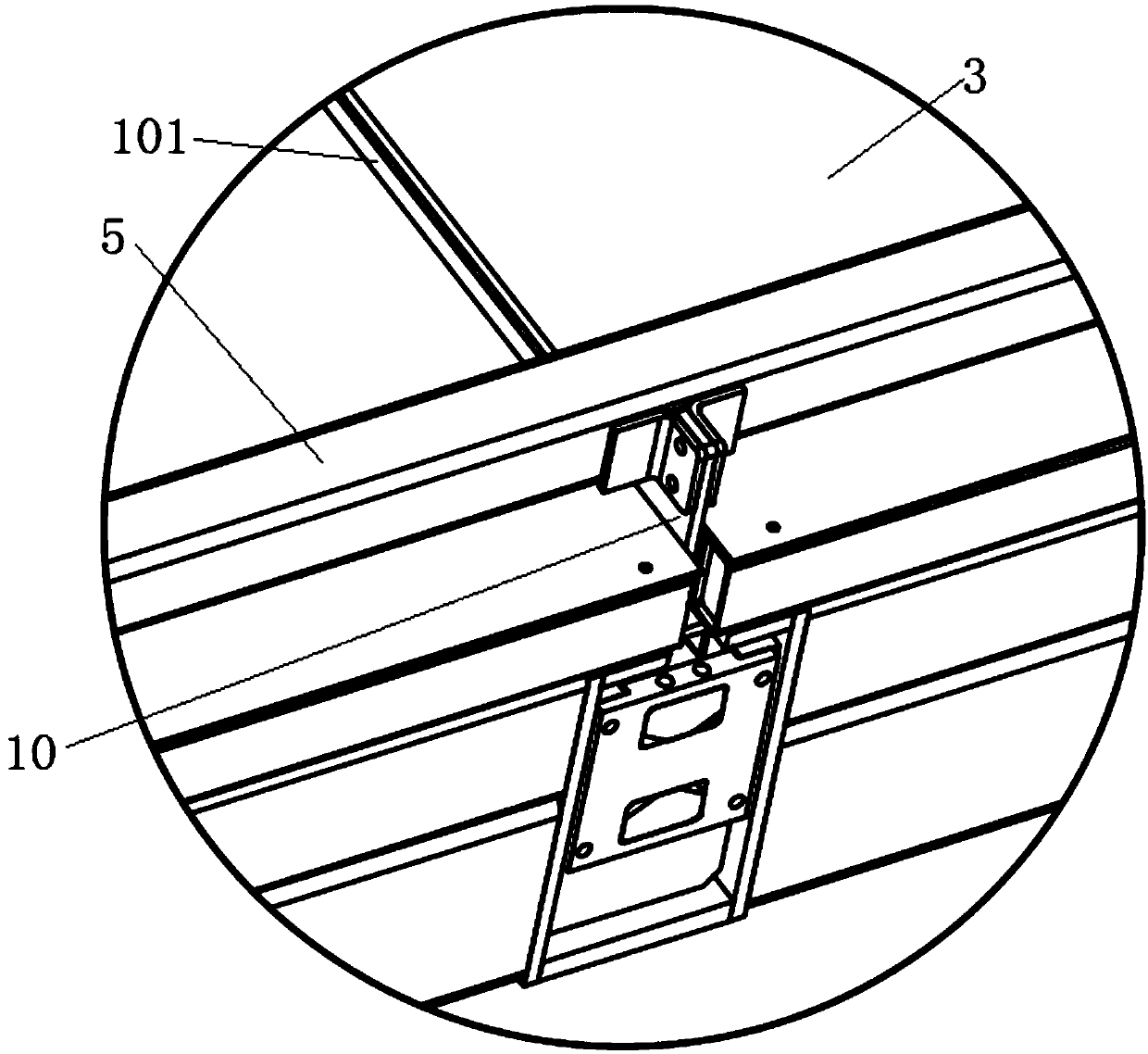 Parking room platform for three-dimensional garage