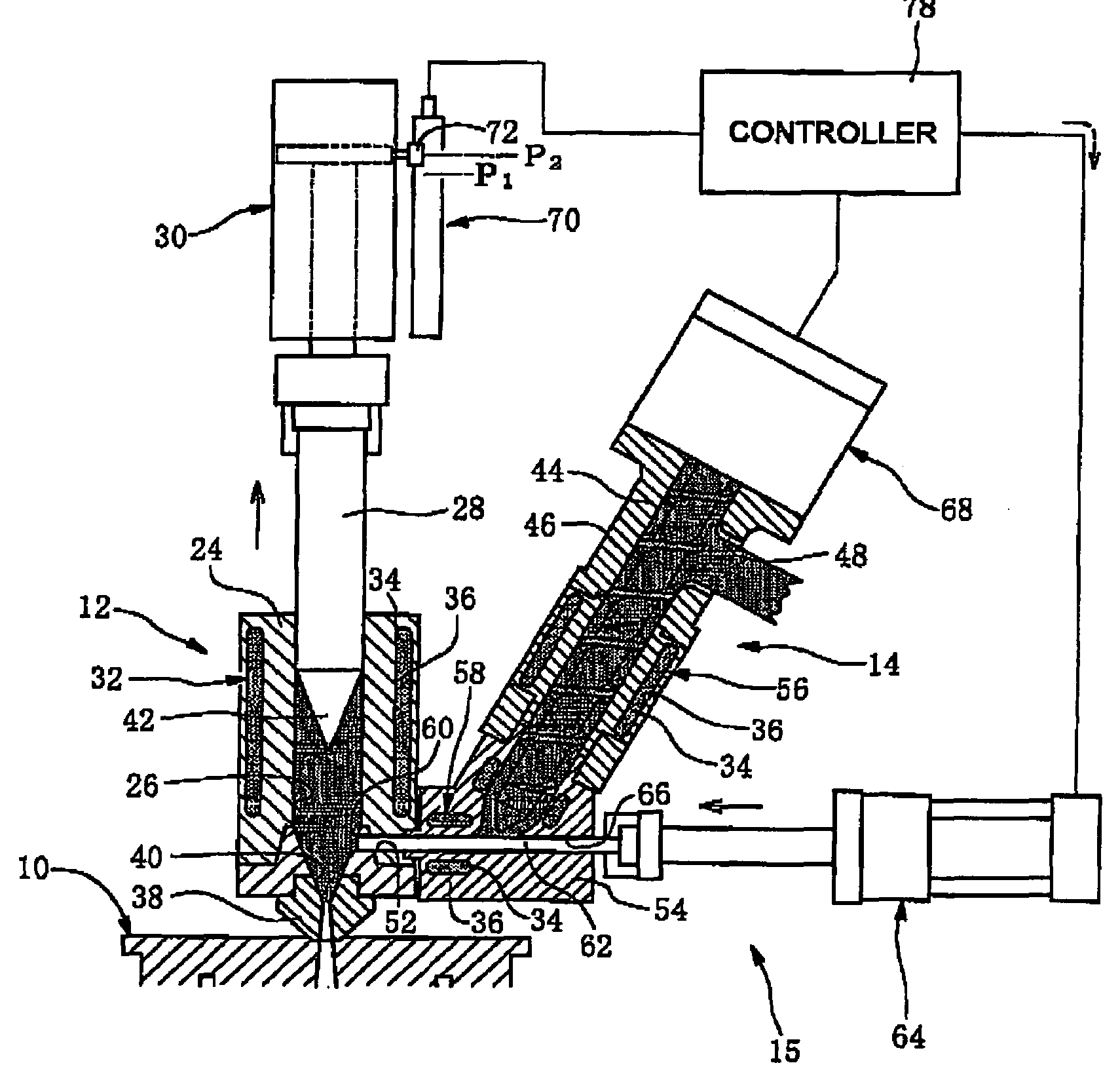 Rubber injection molding device and rubber product manufacturing method