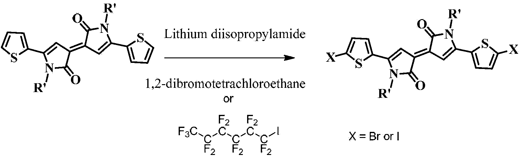 Conjugated micromolecule material based on bithiophene dipyrrole and derivatives thereof, and preparation method and application thereof