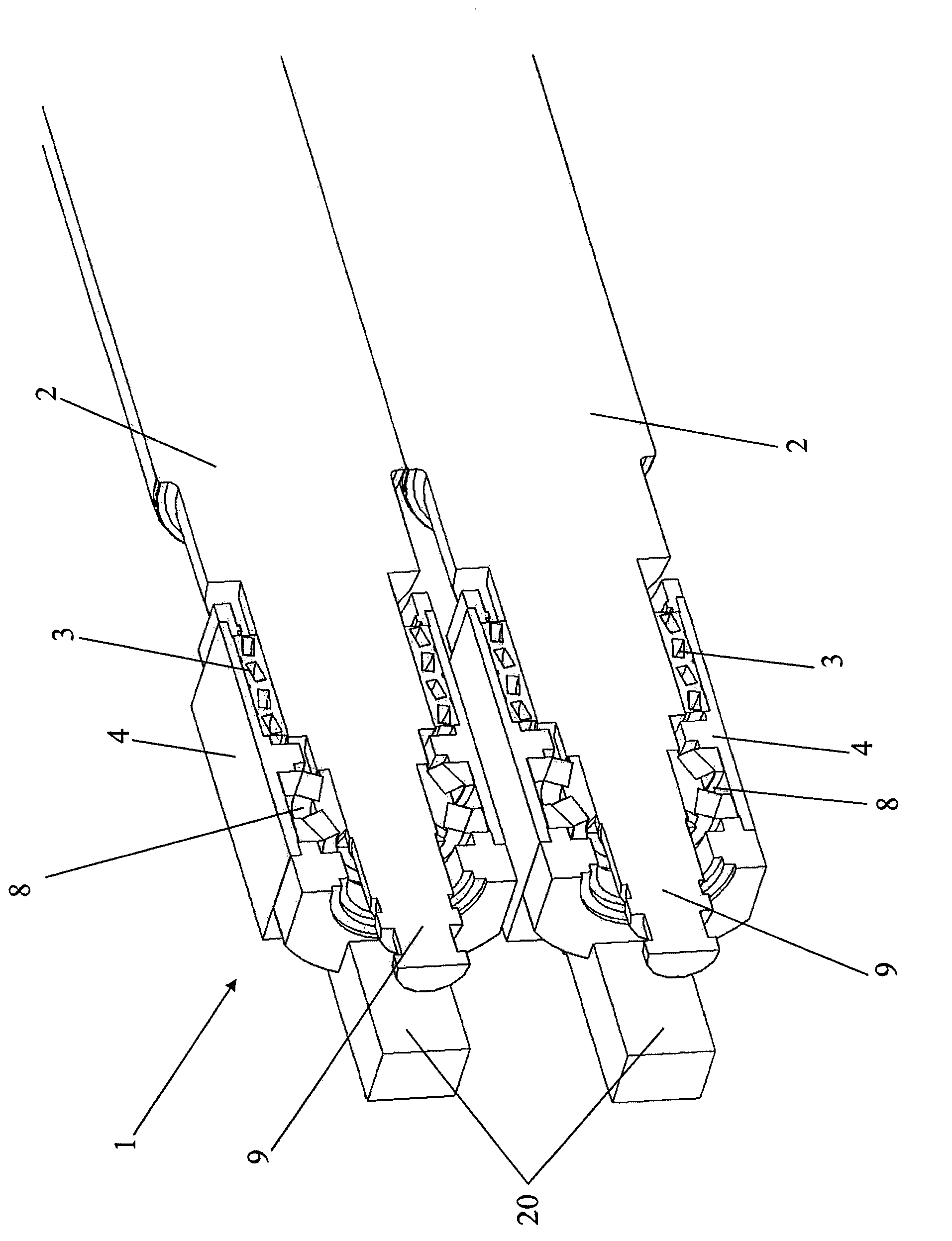 Rolling stand with roll bearing